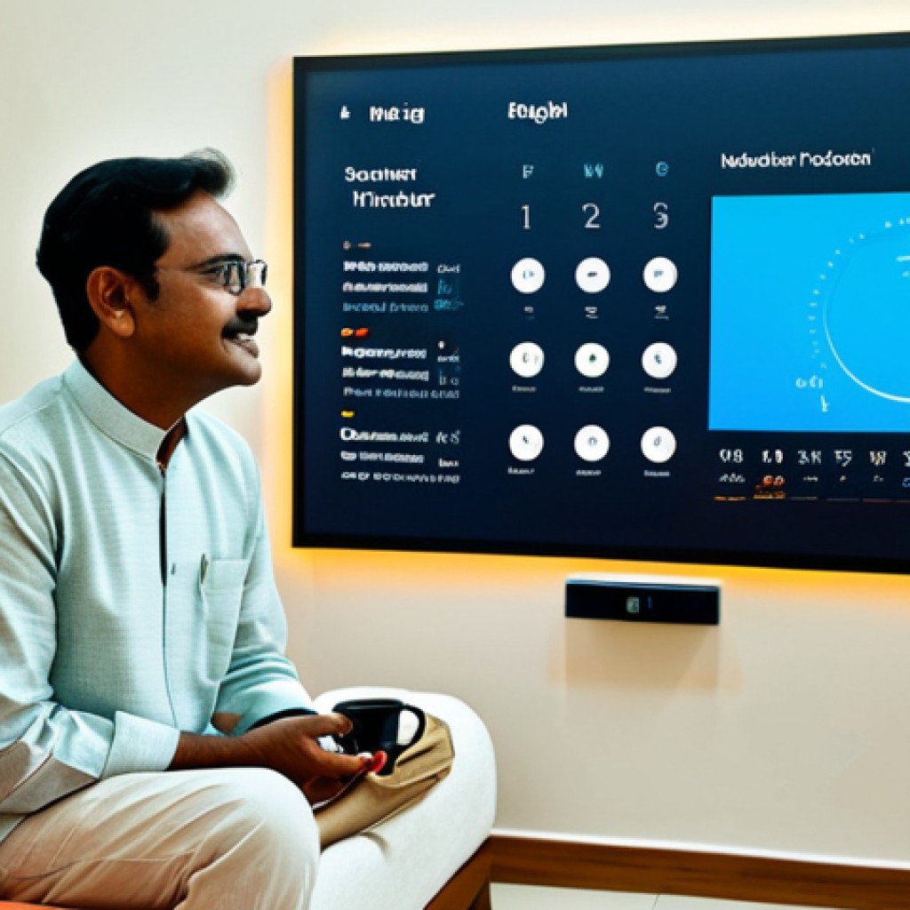 AI 개발 기술의 미래 - **Prompt:** A serene, modern living room in a Bengali-speaking household. A middle-aged man or woman...