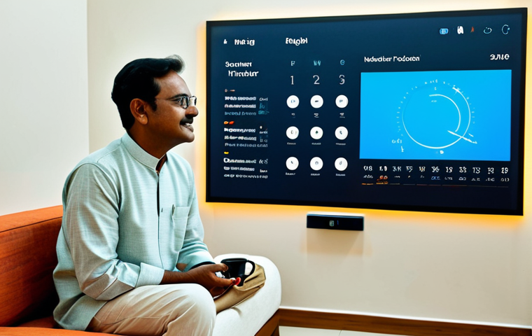 AI 개발 기술의 미래 - **Prompt:** A serene, modern living room in a Bengali-speaking household. A middle-aged man or woman...